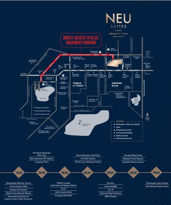 Apartment Neu By Cozy Unit L20rb Near Klcc & Jelatek Lrt *